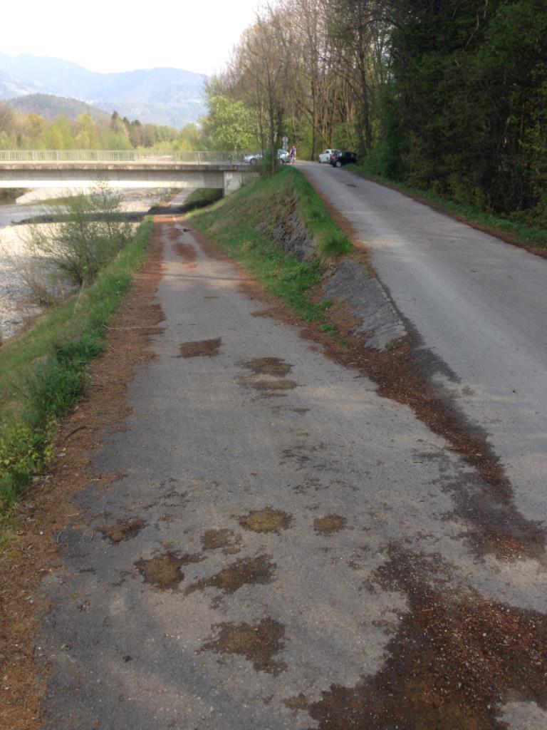 Reinigung Fahrradweg