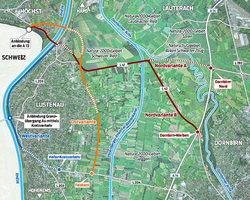 Lustenau-Entlastung: Variante-Z