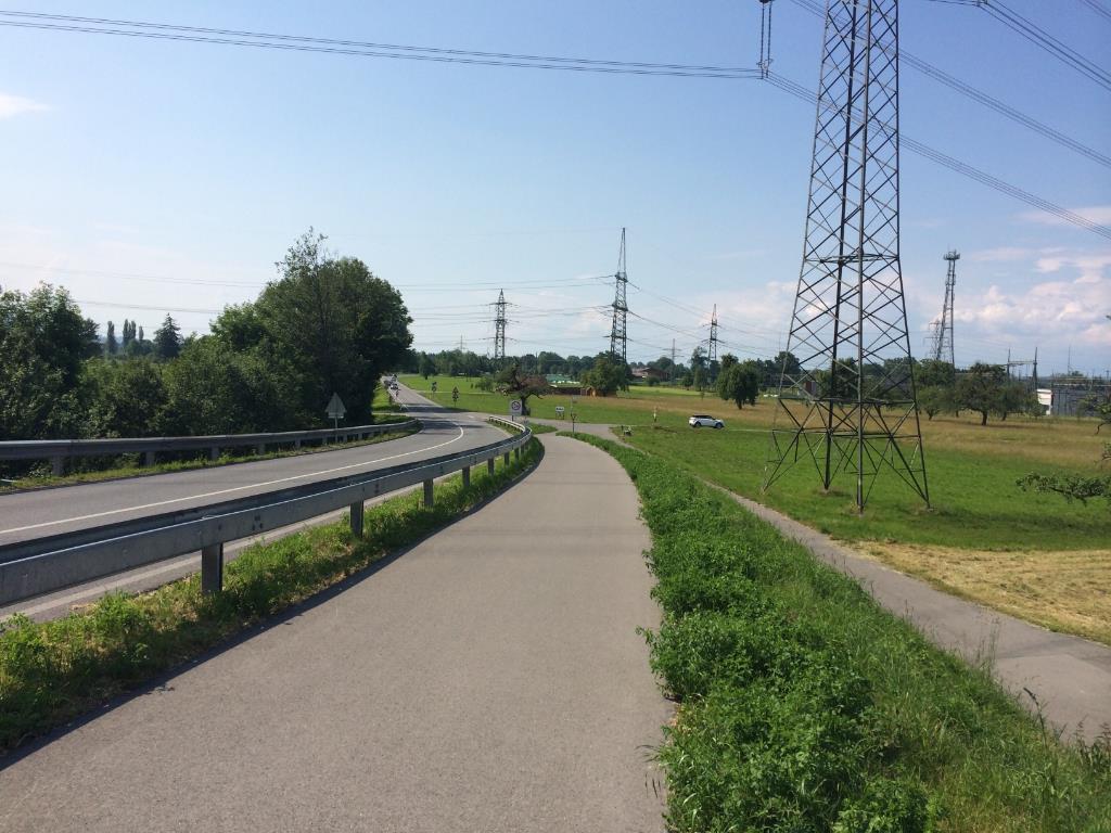 Sicherer Fahrradweg von Dornbirn nach Lustenau