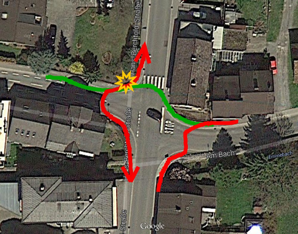 Schutzweg für Fußgänger erforderlich