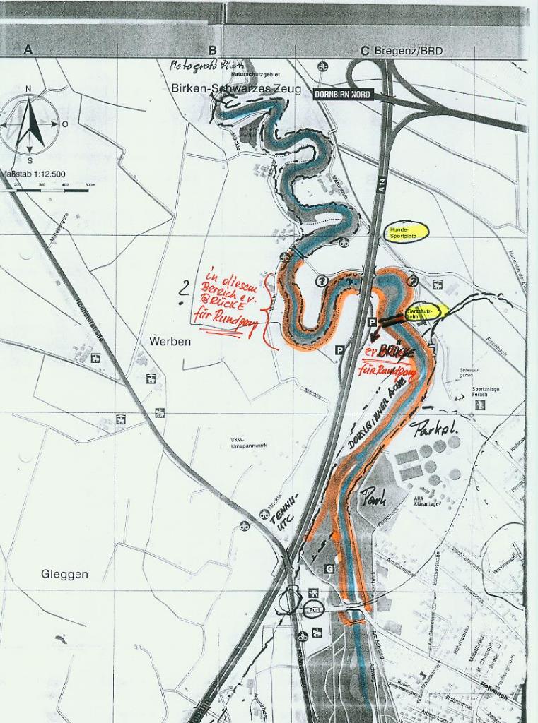 Neue Fahrradbrücke Haselstauden – Alternative