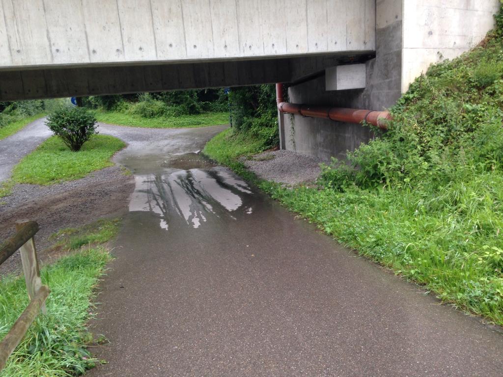 Gefahr am fahrradweg