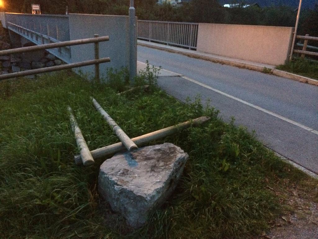 Böschungs-Absperrzaun Venser Brücke