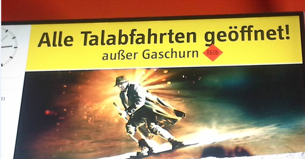 Öffnung Talabfahrt Gaschurn