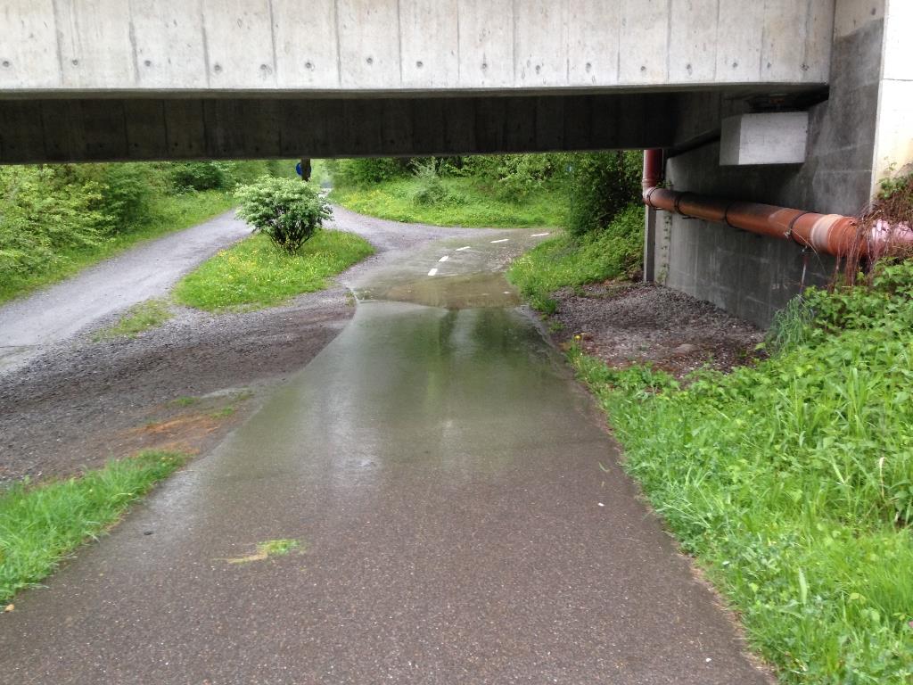 Gefahr am Fahrradweg