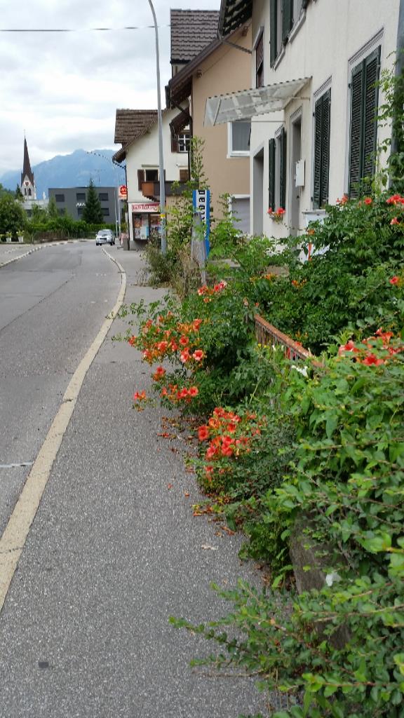 Blockierung Gehweg