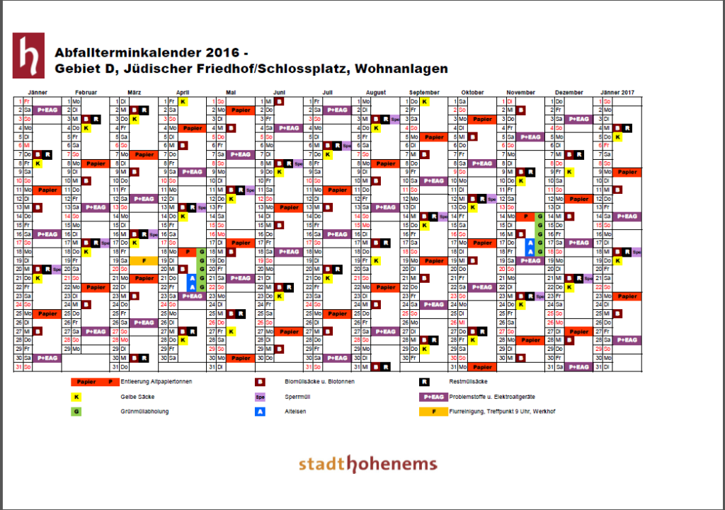 Abfallterminkalender