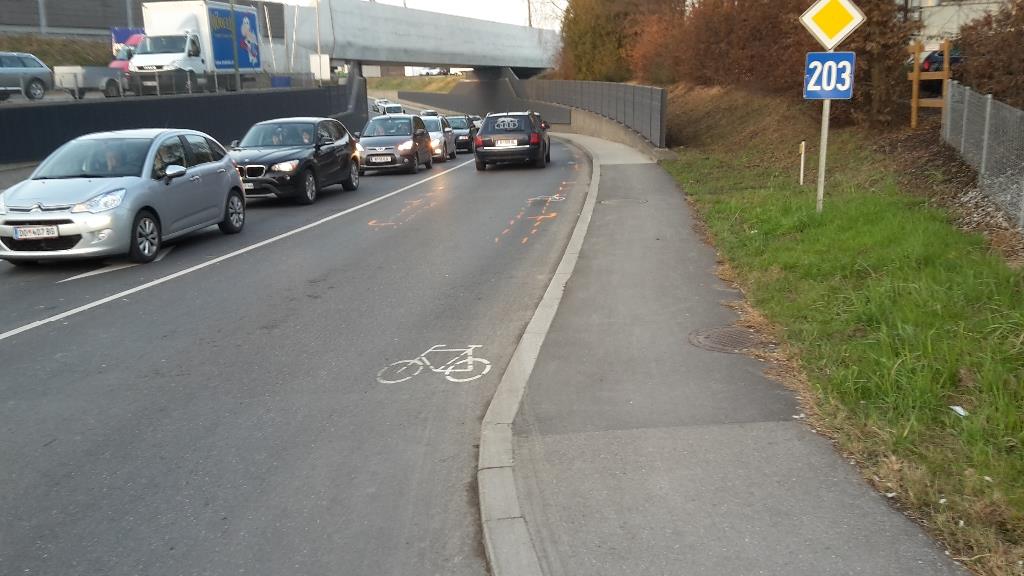 Bahnunterführung als Hochrisiko für Radfahrer