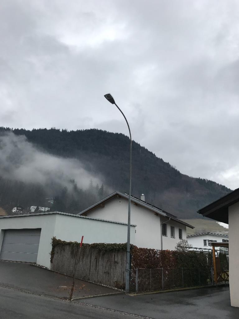 Defekte Straßenbeleuchtung