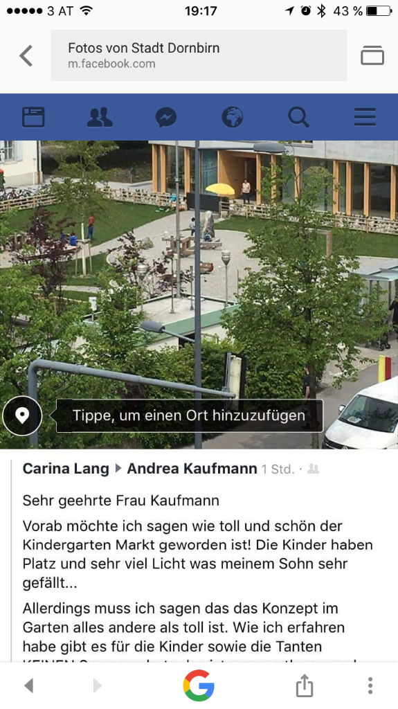 Kindergarten Markt!