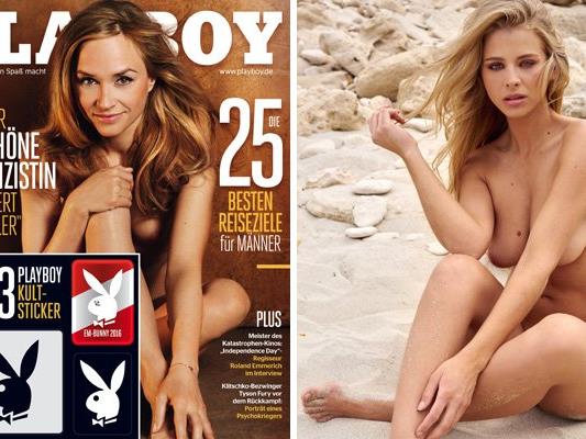 TV-Polizistin Annett Fleischer legt im Juli-Playboy die Uniform ab - Sexy n...