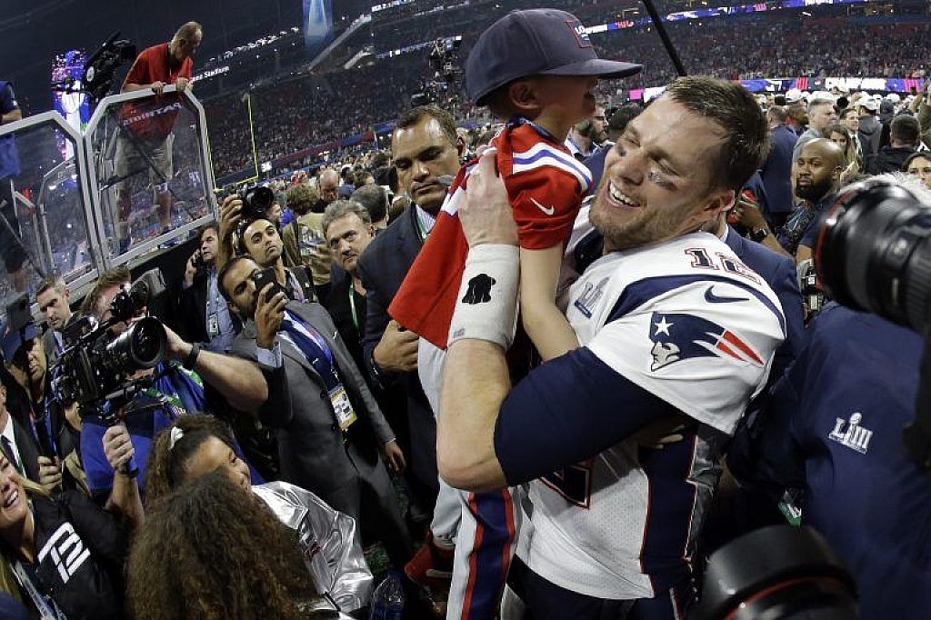 Brady nach dem Patriots-Sieg gegen die Los Angeles Rams.  © AP