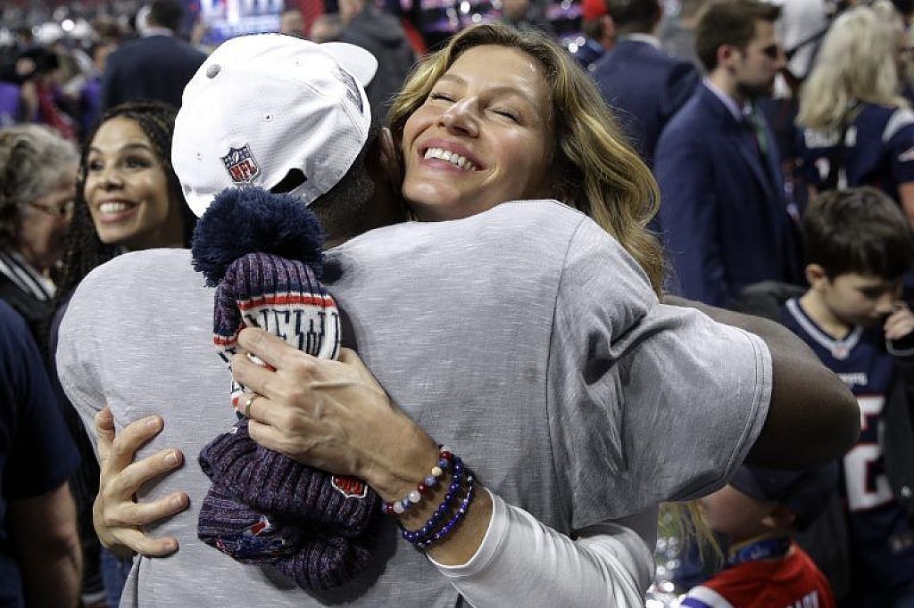 Tom Brady mit Gisele Bundchen. © AP