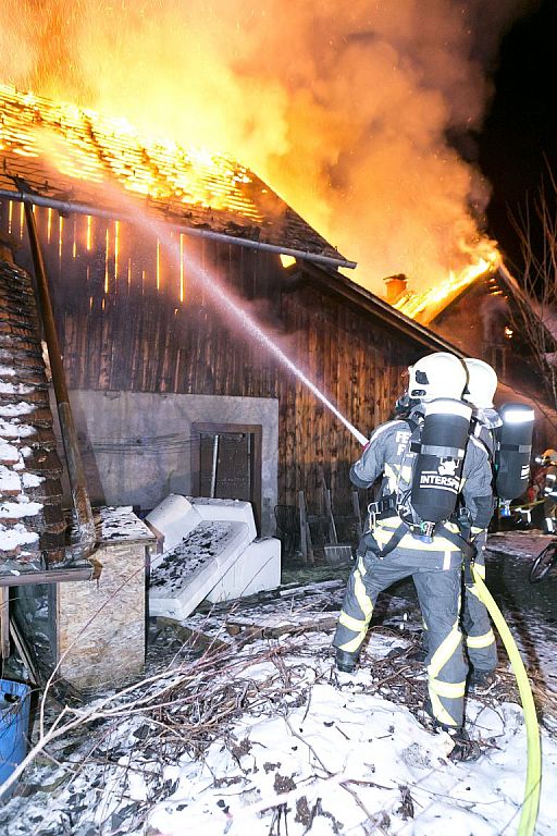 Wohnhausbrand in Feldkirch © Dietmar Mathis