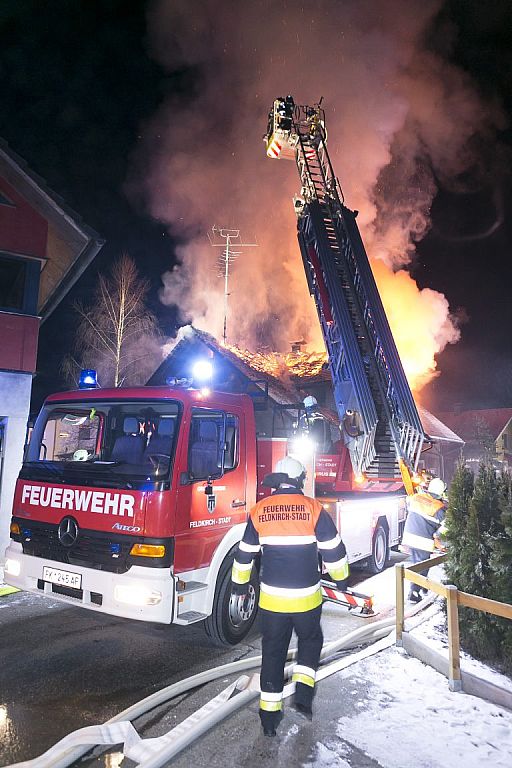 Wohnhausbrand in Feldkirch © Dietmar Mathis