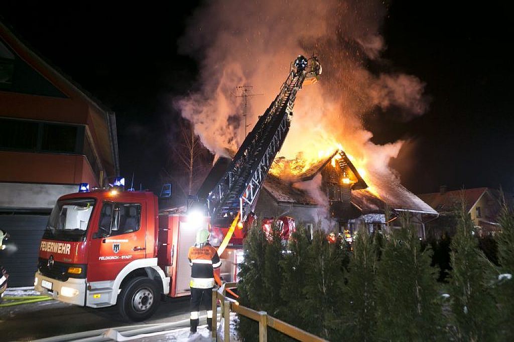 Wohnhausbrand in Feldkirch © Dietmar Mathis