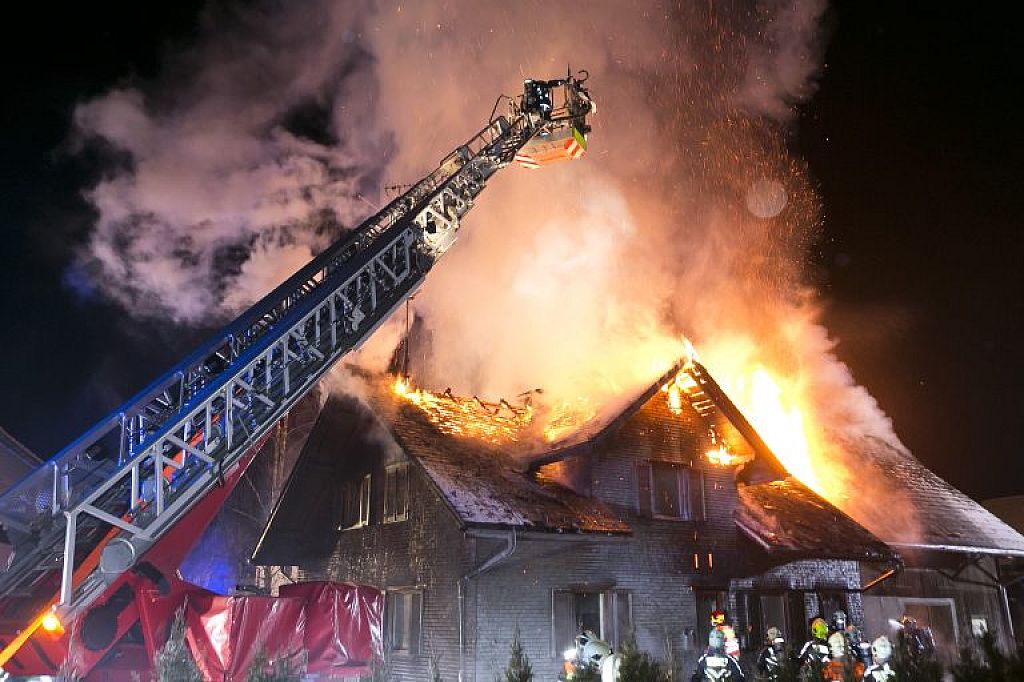 Wohnhausbrand in Feldkirch © Dietmar Mathis