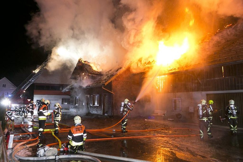 Wohnhausbrand in Feldkirch © Dietmar Mathis