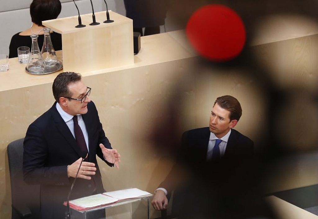 Kurz mit Strache © Reuters