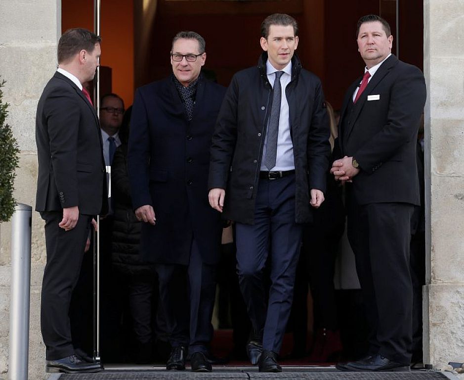 Strache mit Kurz. © Reuters