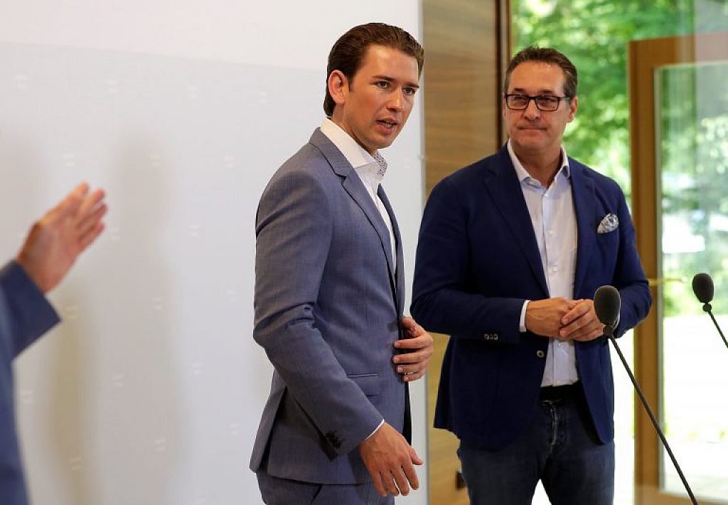 Kurz mit Strache © Reuters