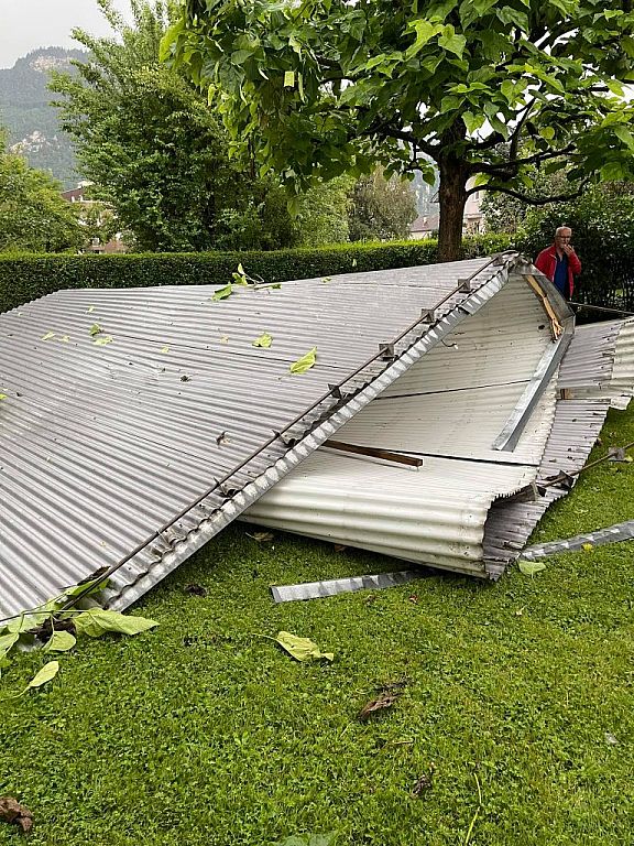 Sturmschäden in Hohenems © Facebook/Dieter Egger