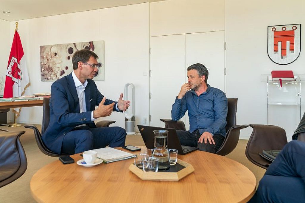 LH Markus Wallner im Sonntags-Talk mit Mario Oberhauser.   © Stiplovsek Dietmar