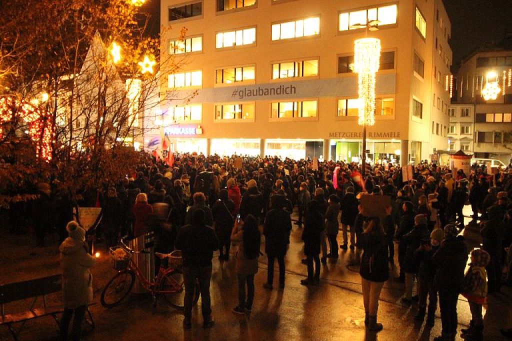 u003cpu003eFreitag für Freiheit Demonstration in Bregenzu003c/pu003en © VOL.AT/Ronny Vlach