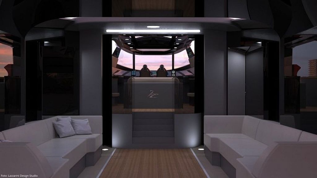 Feine Couch unter Deck. © Lazzarini Design Studio