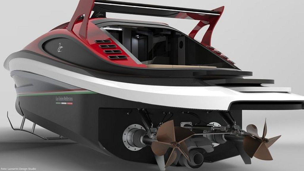 Hyperyacht mit 6.600 PS © Lazzarini Design Studio