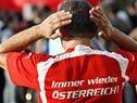 Österreich-Fan vor Stadion Österreich-Fan vor Stadion