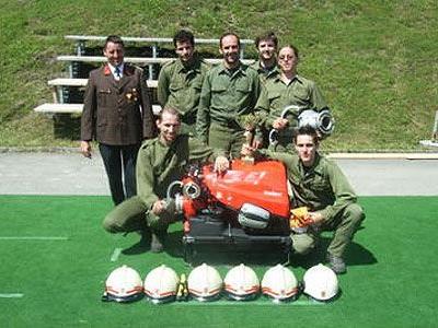 Die Sieger des ersten Kuppelcups im Klostertal: Feuerwehr Wald am Arlberg.