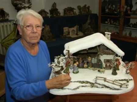 Ilse Gohm zeigte eine der neuen Schneekrippen. Ilse Gohm zeigte eine der neuen Schneekrippen.