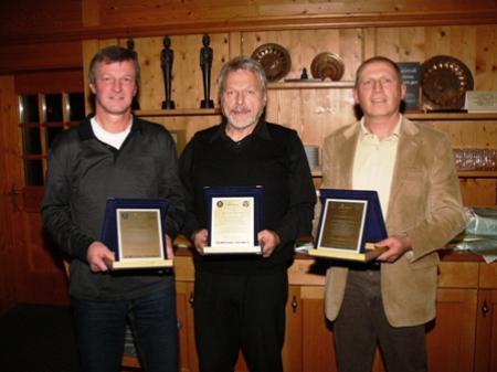 Prof. Josef Oberhauser, Hans Aberer und Dir. Wolfgang Macho erhielten die Ehrenmitgliedschaft.