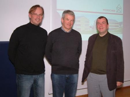 Bgm. Arnold Hirschbühl, Günter Morscher und Erich Mayer (WS) präsentierten das Projekt. Bgm. Arnold Hirschbühl, Günter Morscher und Erich Mayer (WS) präsentierten das Projekt.