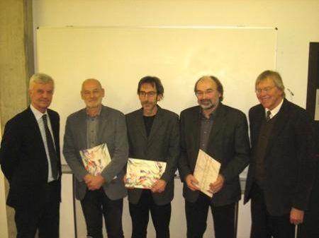 LSI Johannes Küng, Reinhard Tomas, Michael Hirtenfelder, Adolf Jackel und Direktor Reinhold Rinner. (v.l.) LSI Johannes Küng, Reinhard Tomas, Michael Hirtenfelder, Adolf Jackel und Direktor Reinhold Rinner. (v.l.)