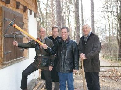 Philip Lutz, Dr. Heinz Werner Blum, BR Edgar Mayer, Altbürgermeister der Stadt Feldkirch, Dr. Heinz Bilz (v.l.n.r.)