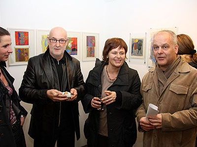 Auf der Ausstellung des Künstlers Hasso Gehrman Auf der Ausstellung des Künstlers Hasso Gehrman