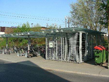 Fahrradboxen werden kaum genutzt.