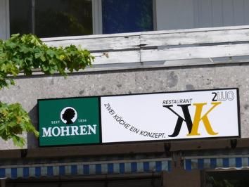 Das neue Schild hängt bereits, ab Juni wird dann auch im K2WO gespeist. Das neue Schild hängt bereits, ab Juni wird dann auch im K2WO gespeist.