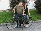 Bürgermeister Karl Wutschitz und Brigitte Pöder mit dem neuen Landrad.