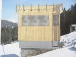 Modell der neuen Bergstation der Schilifte Furx. Modell der neuen Bergstation der Schilifte Furx.