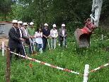 Spatenstich für die Familien Kapelle in Fraxern. Spatenstich für die Familien Kapelle in Fraxern.