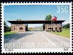Die Liechtensteiner Briefmarke zeigt des Zollamt Nofels-Ruggell