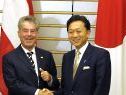 Fischer traf neuen Premier Yukio Hatoyama Fischer traf neuen Premier Yukio Hatoyama