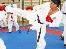 Karateka beim Kampf Karateka beim Kampf