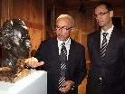 Statthalter Markus Wallner mit Künstler  Remus Botarro. Statthalter Markus Wallner mit Künstler  Remus Botarro.