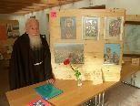 Bild: Pater Johannes, der wohl bekannteste Feldkircher Kapuziner in der Ausstellung.