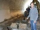 DI Bernhard Braza von der Abteilung Straßenbau des Landes im Tunnel DI Bernhard Braza von der Abteilung Straßenbau des Landes im Tunnel