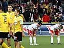 Hängende Köpfe bei Salzburg nach schwachem Spiel Hängende Köpfe bei Salzburg nach schwachem Spiel